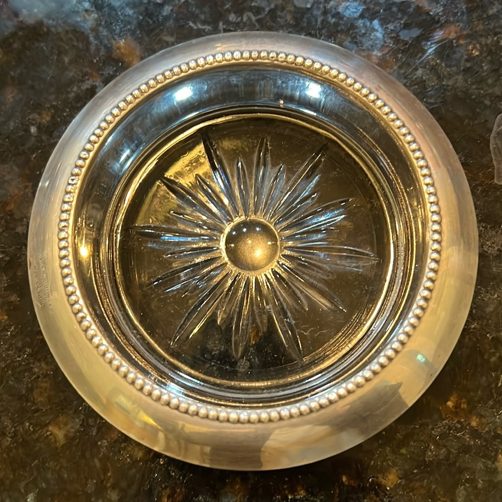 4 1950s Sterling Silver Frank M. Whiting & Co 04 Coaster set.